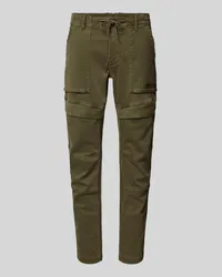 PME Legend Slim Fit Cargohose mit Label-Detail Modell 'FLIGHTRIDER Oliv