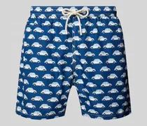 Relaxed Fit Badeshorts mit Paspeltasche