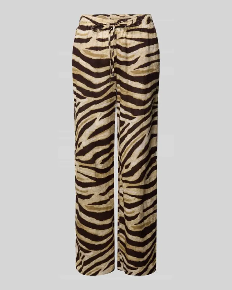 Ralph Lauren Stoffhose aus Leinen mit französischen Eingrifftaschen Mittelbraun