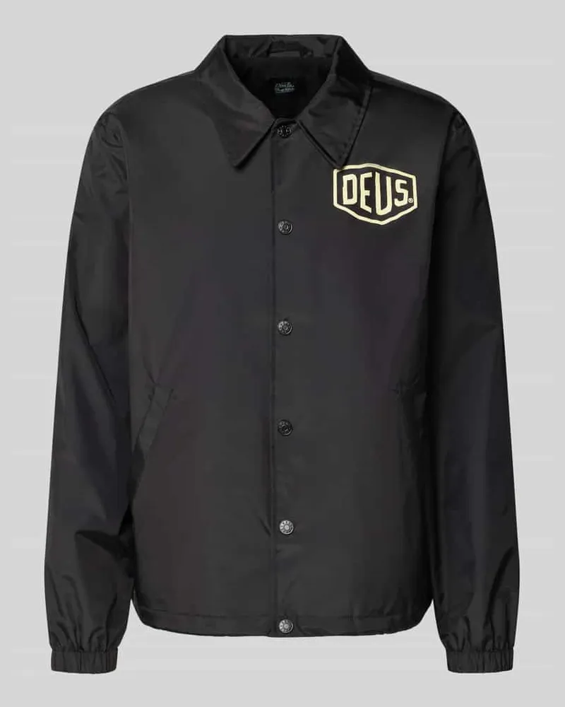 Deus Ex Machina Regular Fit Jacke mit Logo-Patch Modell 'Venice Black
