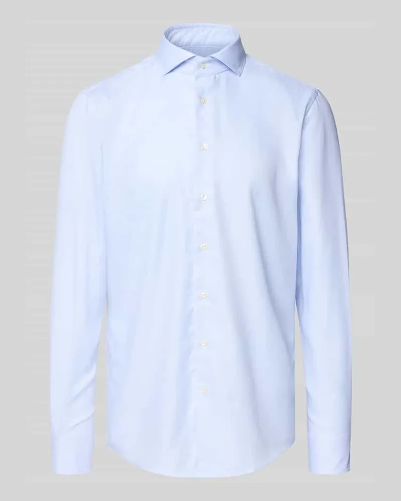 Profuomo Regular Fit Business-Hemd mit Haifischkragen Modell 'Cutaway Bleu