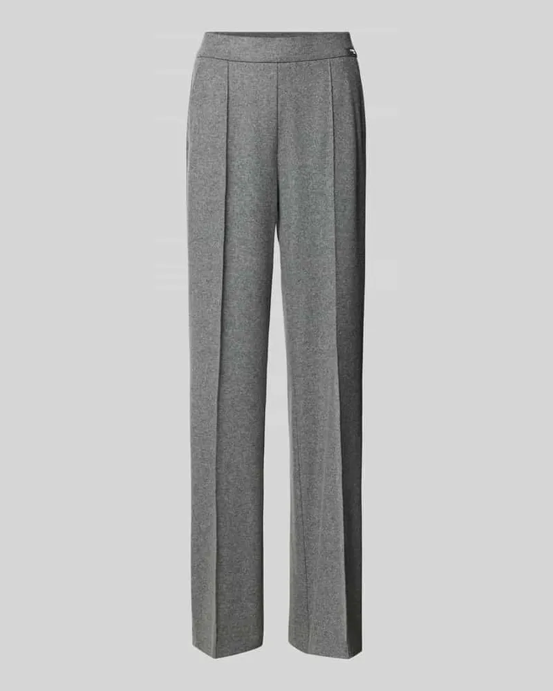 Cambio Regular Fit Hose mit Woll-Anteil Modell 'AVA Mittelgrau