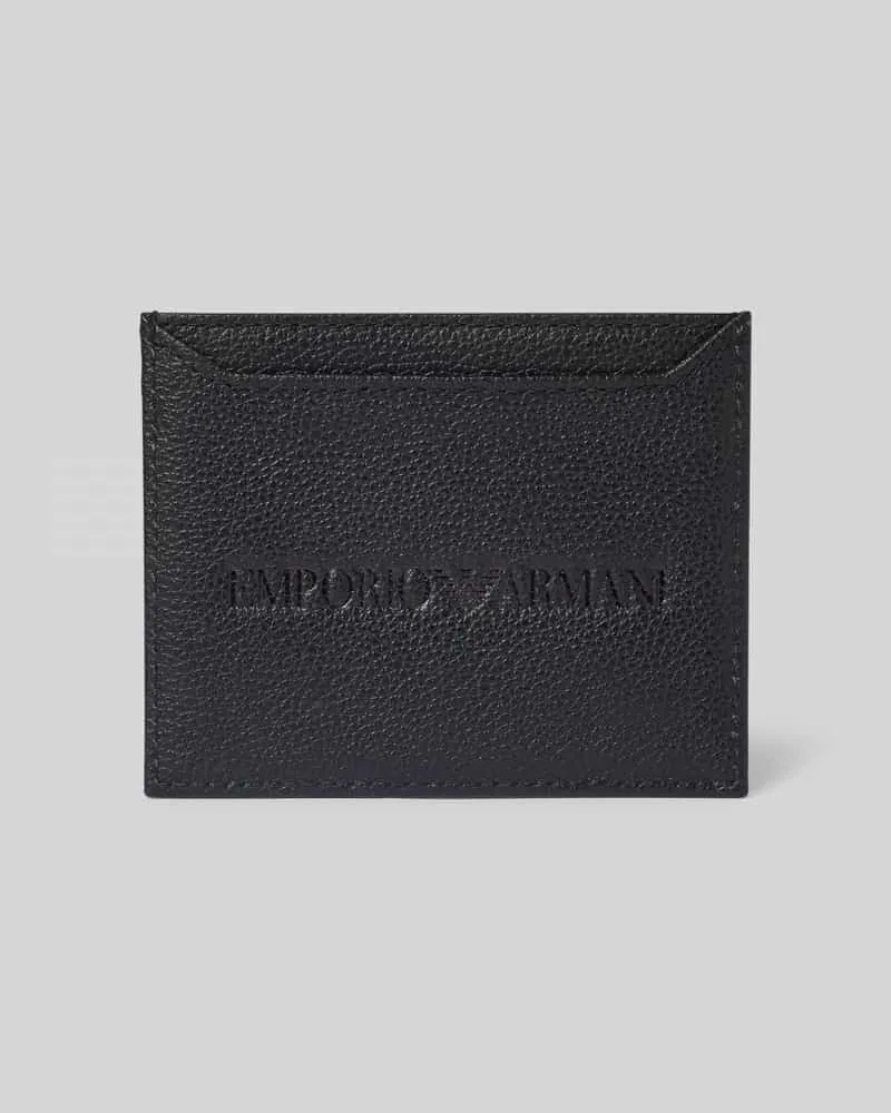 Emporio Armani Kartenetui mit Label-Detail Black