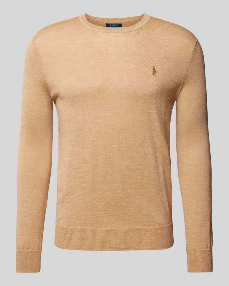 Ralph Lauren Strickpullover mit Logo-Stitching Camel