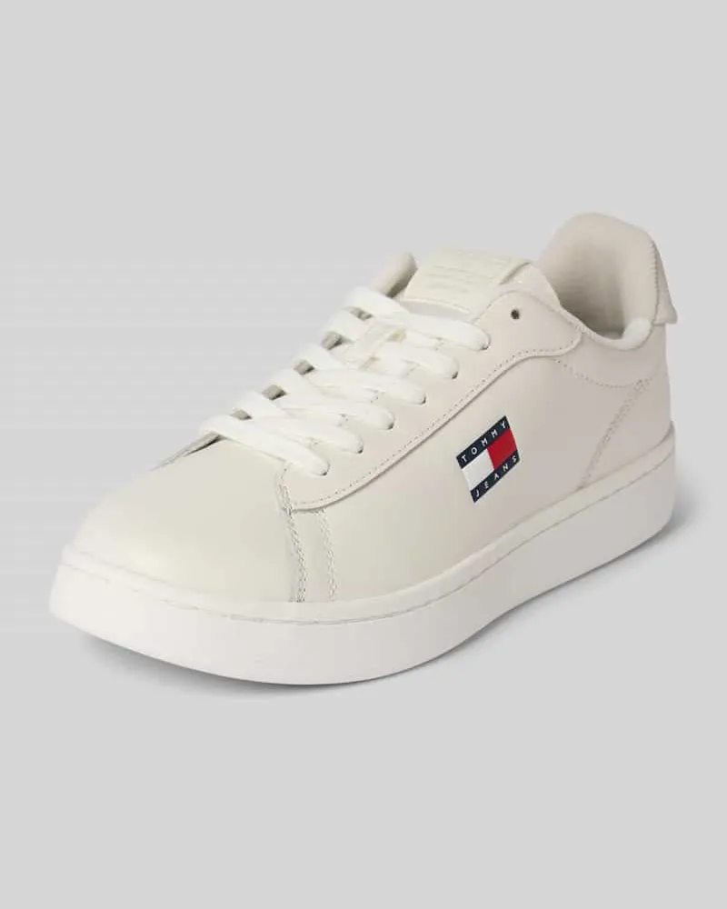 Tommy Hilfiger Low Top Sneaker aus echtem Leder Modell 'ARCHIVE Weiss