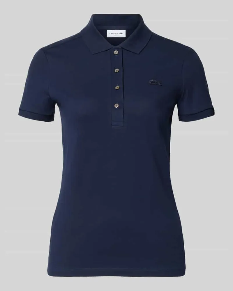 Lacoste Regular Fit Poloshirt aus Baumwoll-Mix Dunkelblau