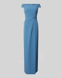 Ralph Lauren Abendkleid mit Knotendetail Modell 'SARAN Bleu