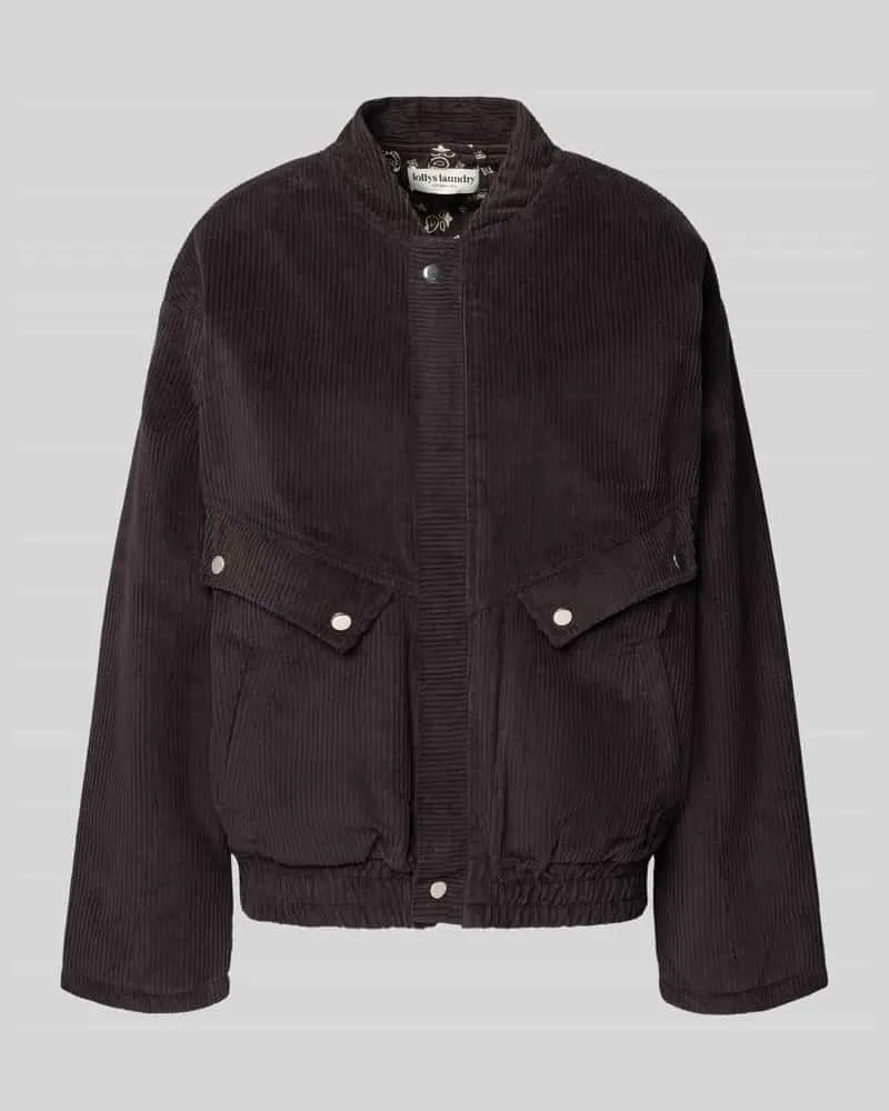 Lollys Laundry Jacke mit Stehkragen Modell 'Hawaii Schoko