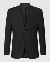 Selected Homme Slim Fit 2-Knopf-Sakko mit Pattentaschen Black