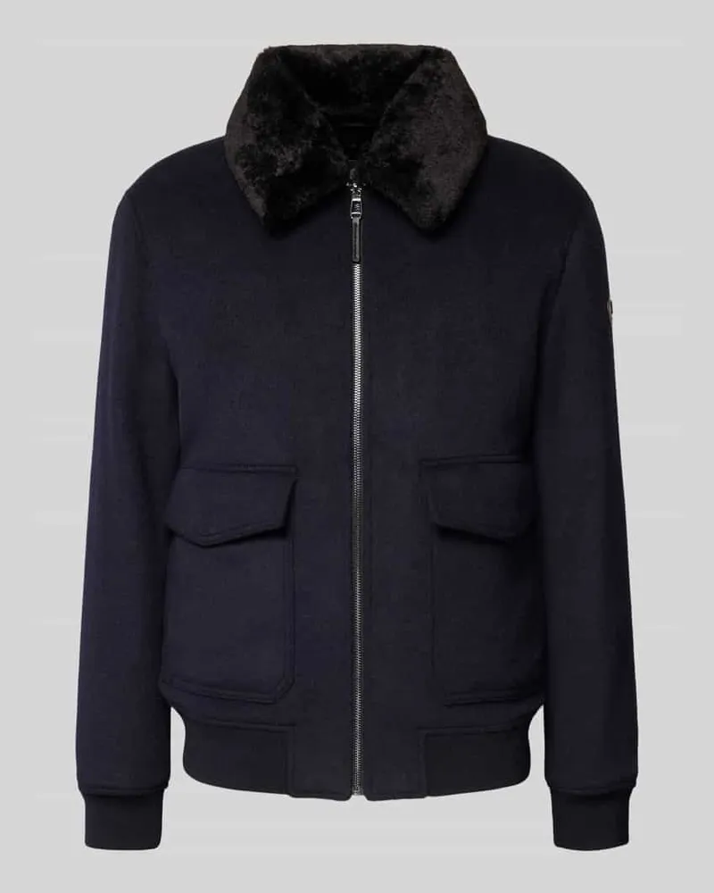 JOOP! Jacke aus Woll-Mix mit Pattentaschen Modell 'Derec Marine