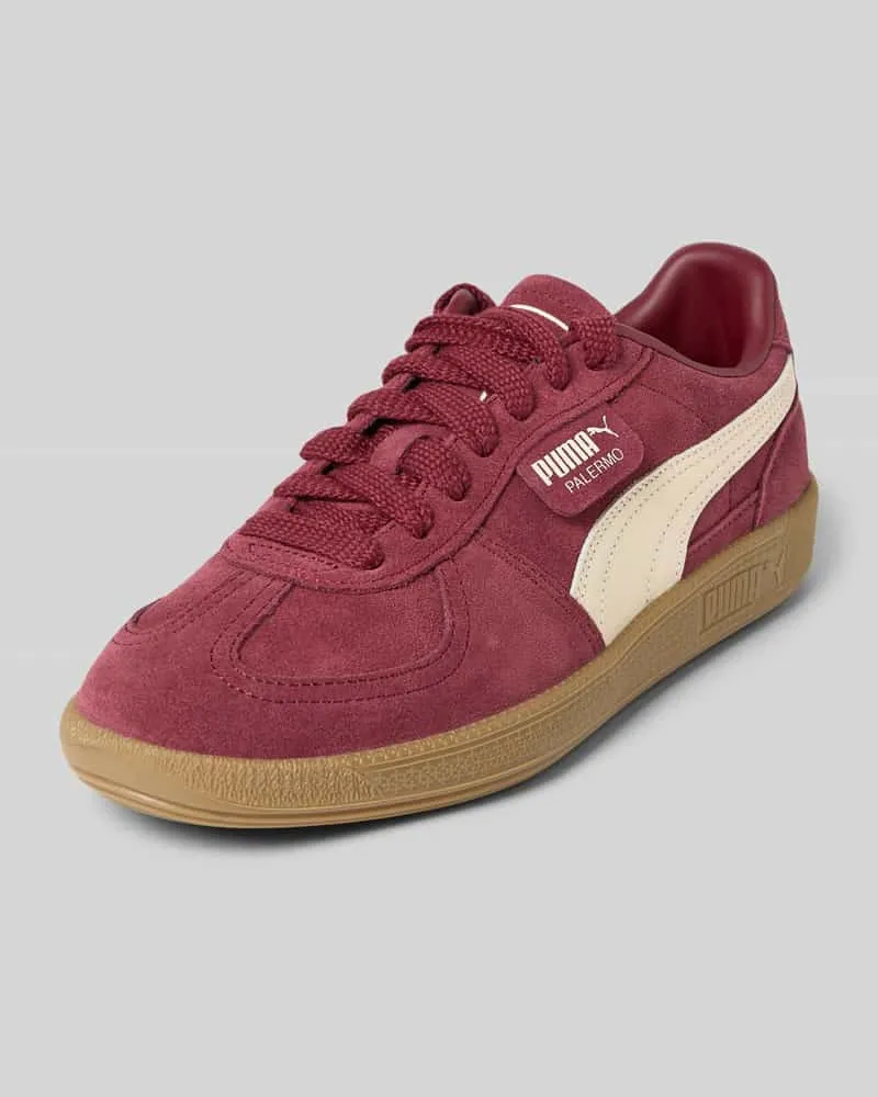 Puma Sneaker mit Schnürverschluss Modell 'Palermo Dunkelrot