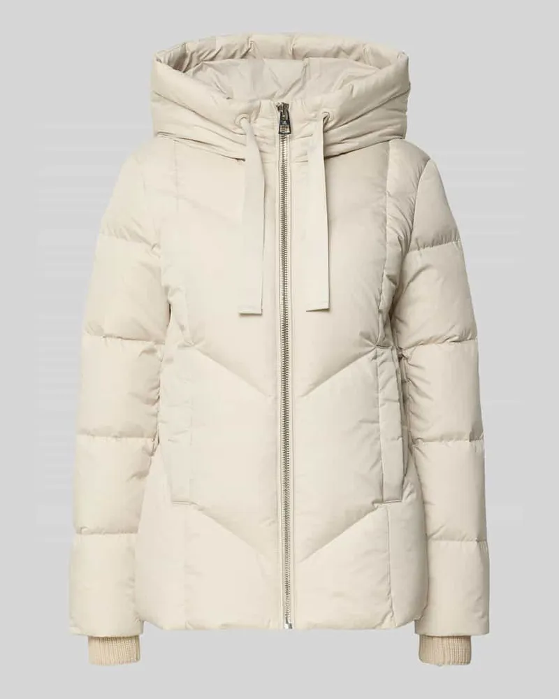 Marc O'Polo Regular Fit Daunenjacke mit Label Print Offwhite