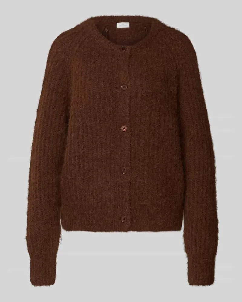 Fynch-Hatton Strickjacke mit Knopfleiste Dunkelbraun