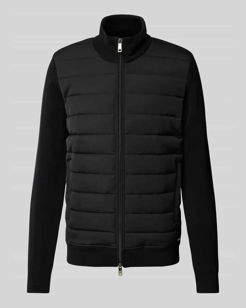Roy Robson Jakce mit Stehkragen Black