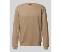 Sweatshirt mit Label-Patch Modell 'Westart