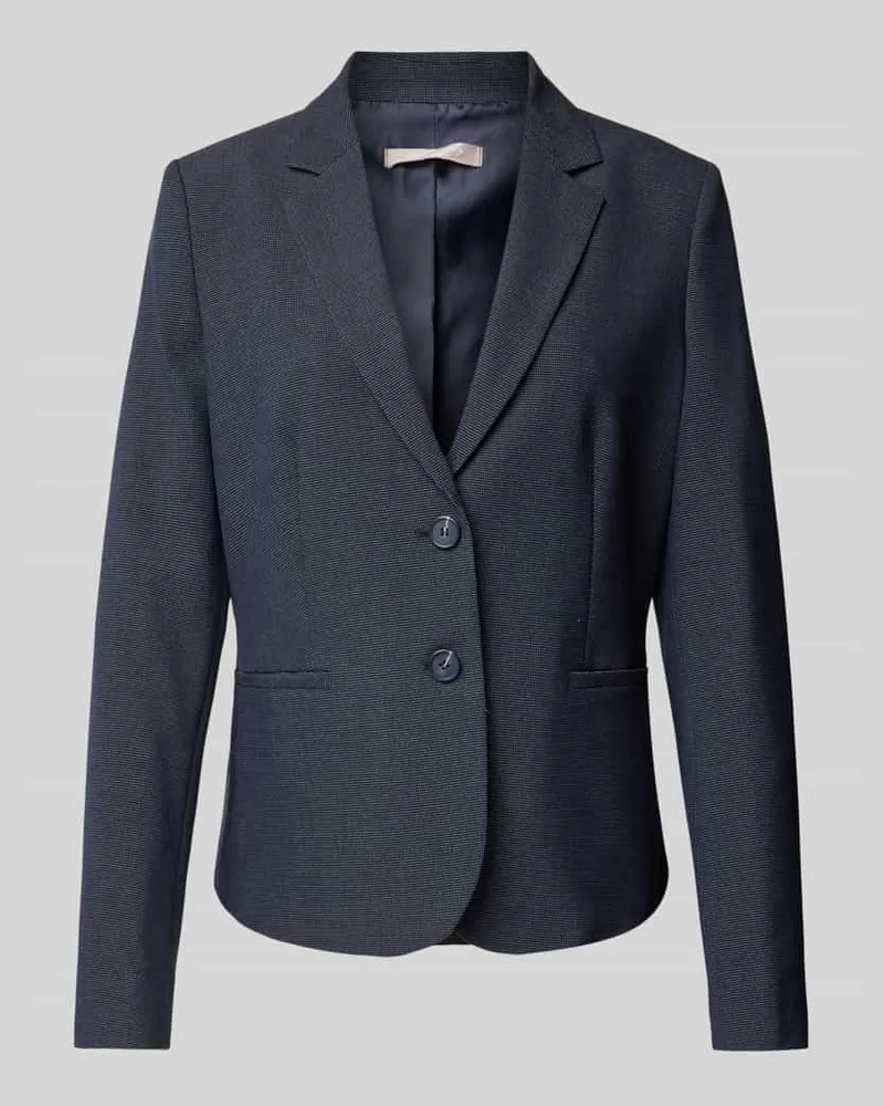 Christian Berg Blazer mit Strukturmuster Marine