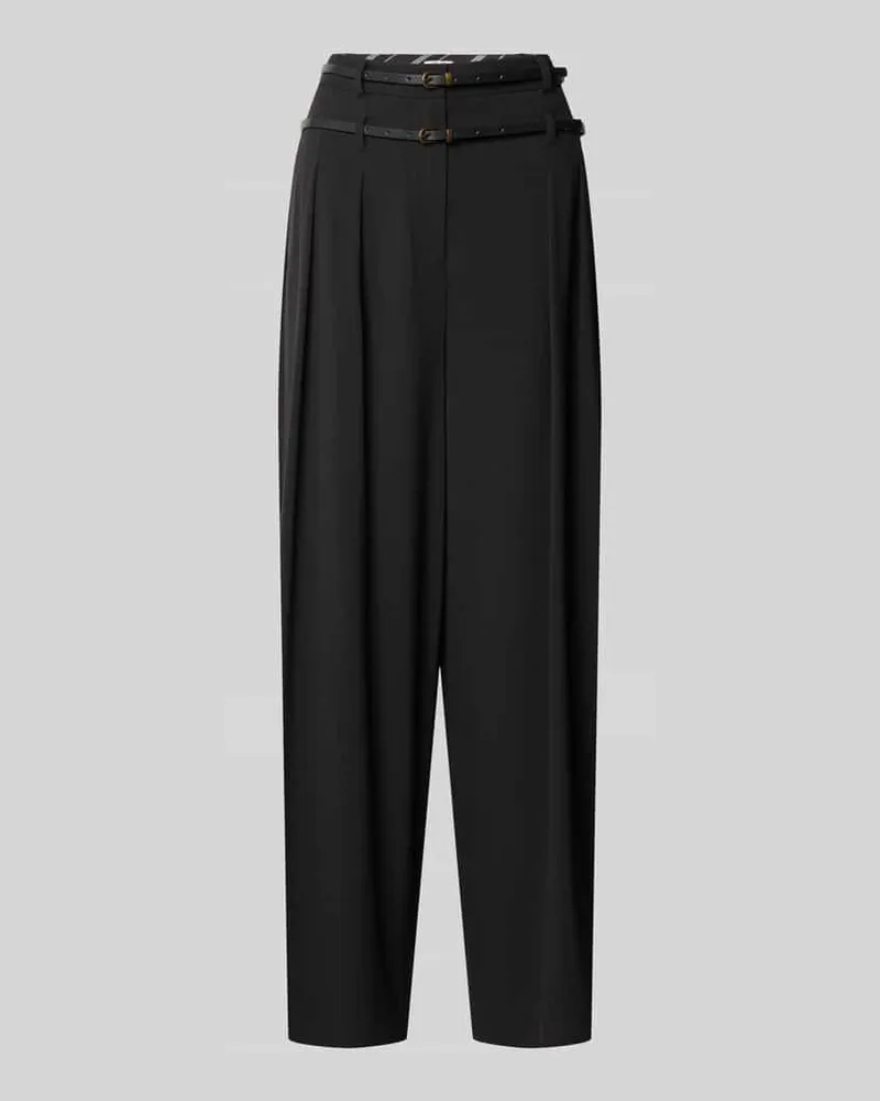 Liu Jo Flared Fit Hose mit Viskose-Anteil Modell 'FLANELLA Black