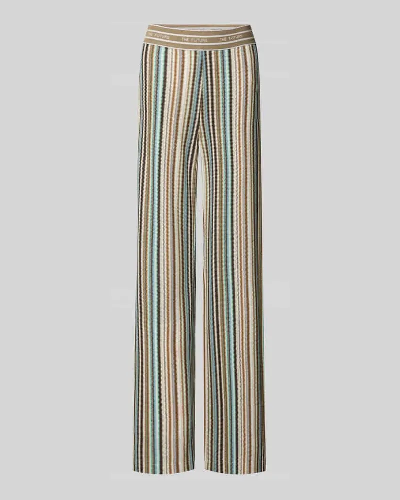 Cambio Straight Fit Stoffhose mit Viskose-Anteil Modell 'Allison Beige