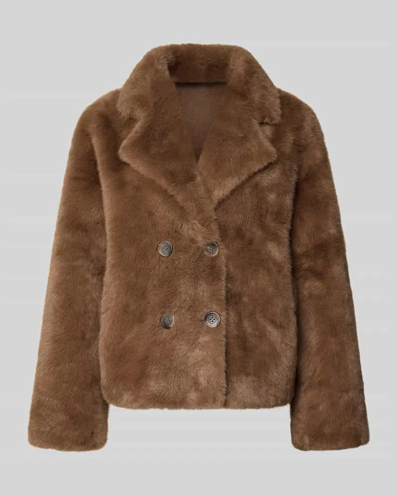 JOOP! Jacke mit Kunstfell Modell 'ORSINA Mittelbraun