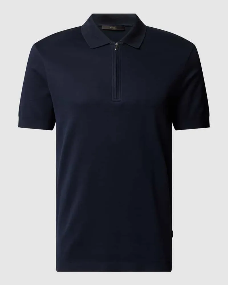 windsor. Regular Fit Poloshirt mit Label-Detail Marine