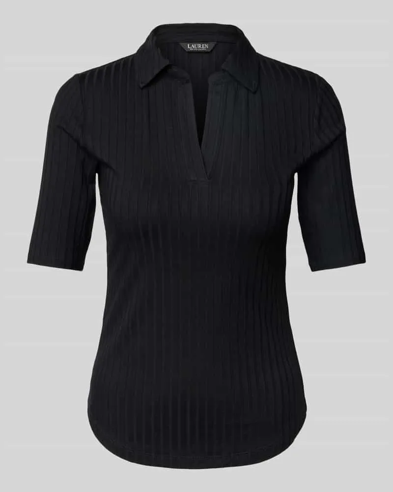 Ralph Lauren Slim Fit Poloshirt mit 1/2-Arm Modell 'MAZIKEEN Black