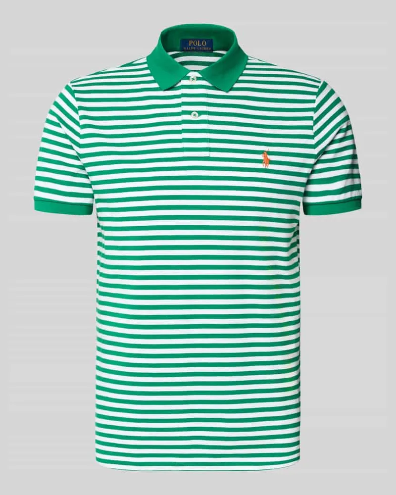 Ralph Lauren Slim Fit Poloshirt aus reiner Baumwolle Gruen