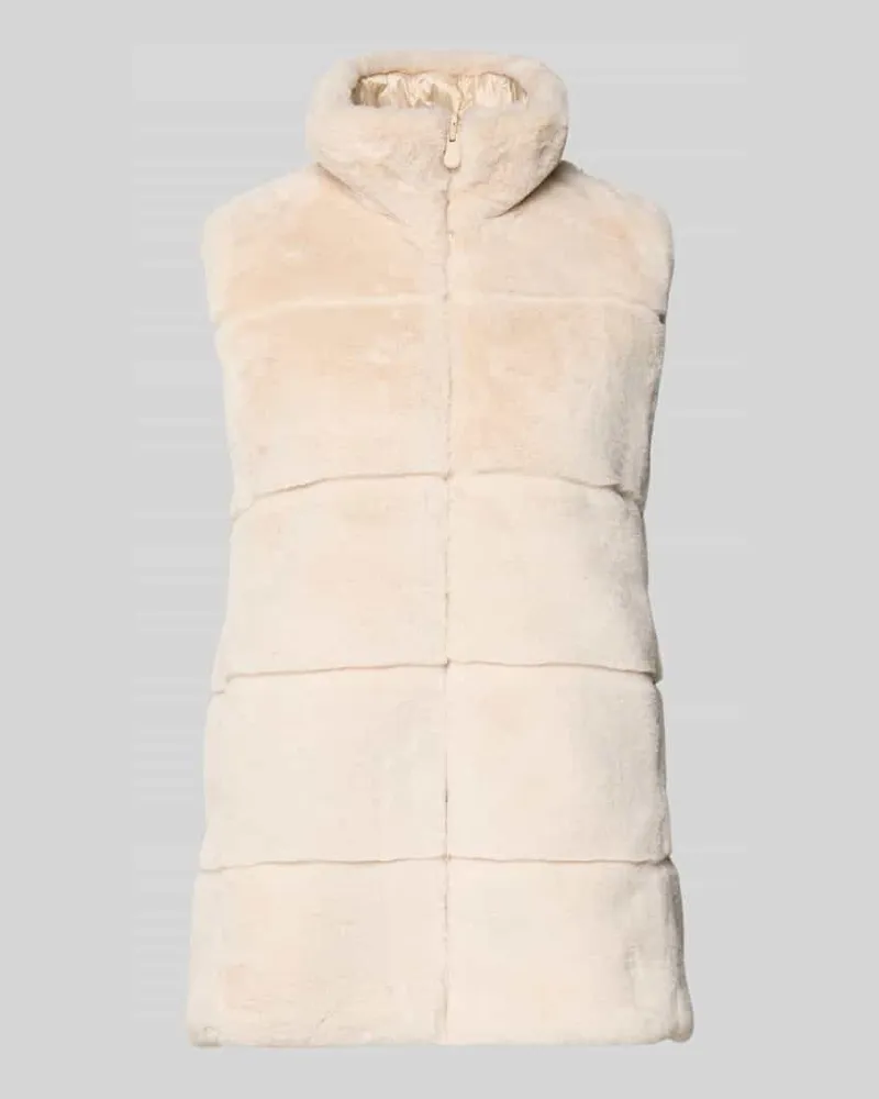 Save The Duck Weste mit Kunstfellbesatz Modell 'NIVES Beige