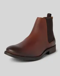 Jack & Jones Chelsea Boots aus Leder Modell 'WARGO Cognac