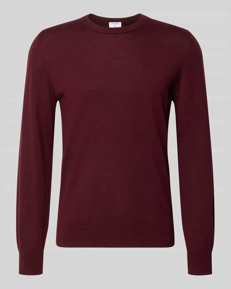 Filippa K Pullover aus Supima Baumwolle Bordeaux