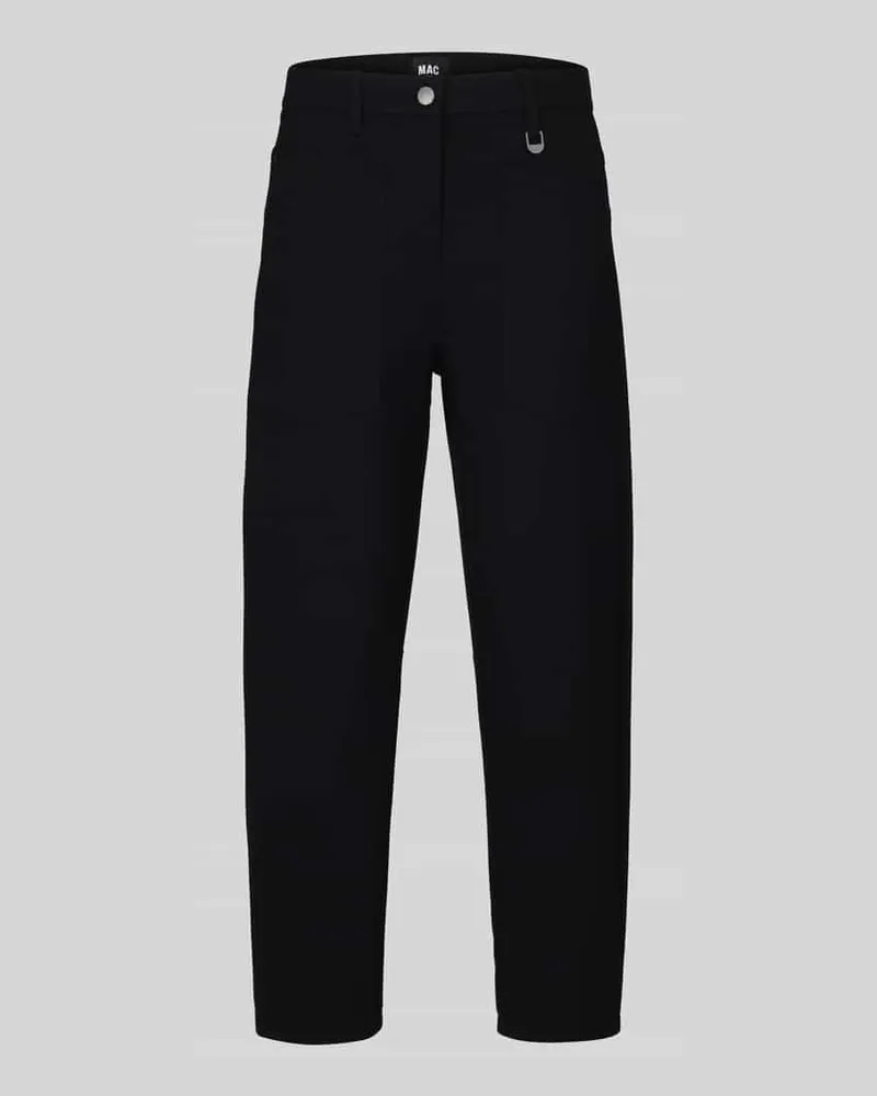 MAC Jeans Gerade Hose mit Gürtelschlaufen Modell 'Baggy Smart Black