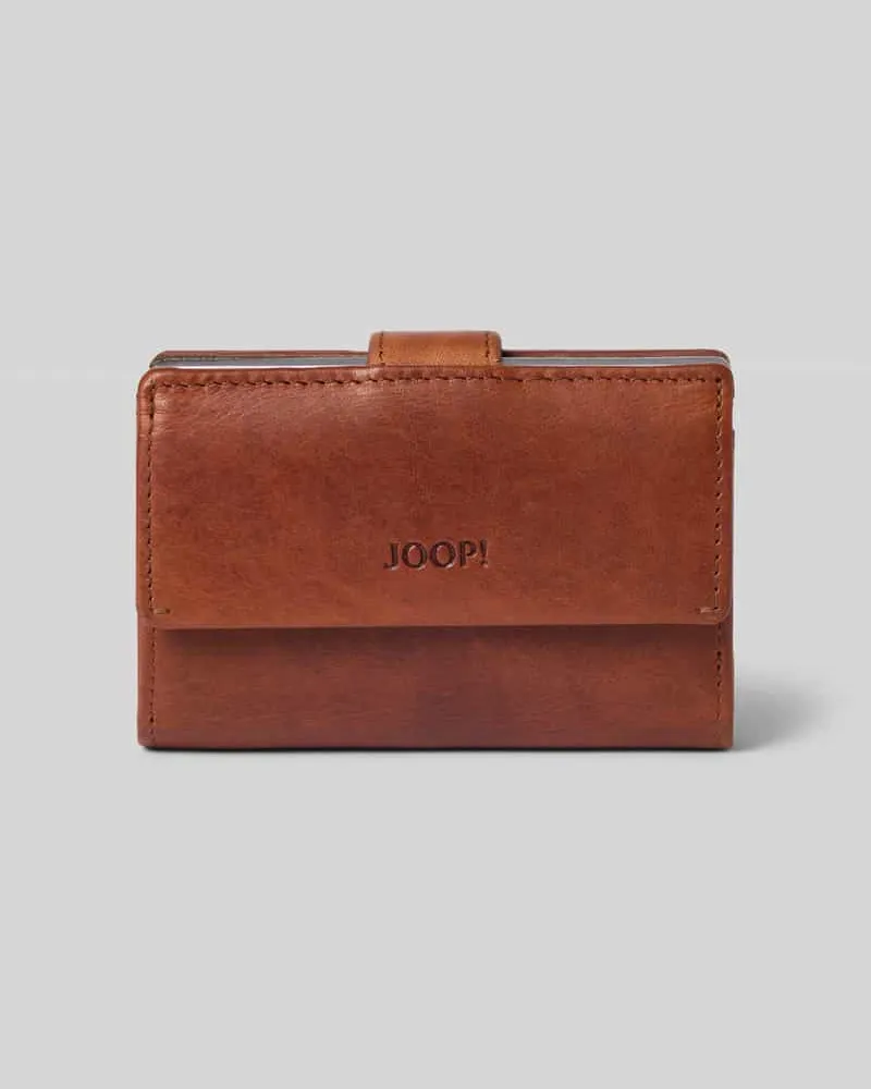JOOP! Portemonnaie mit Logo-Detail Modell 'cerratano Cognac