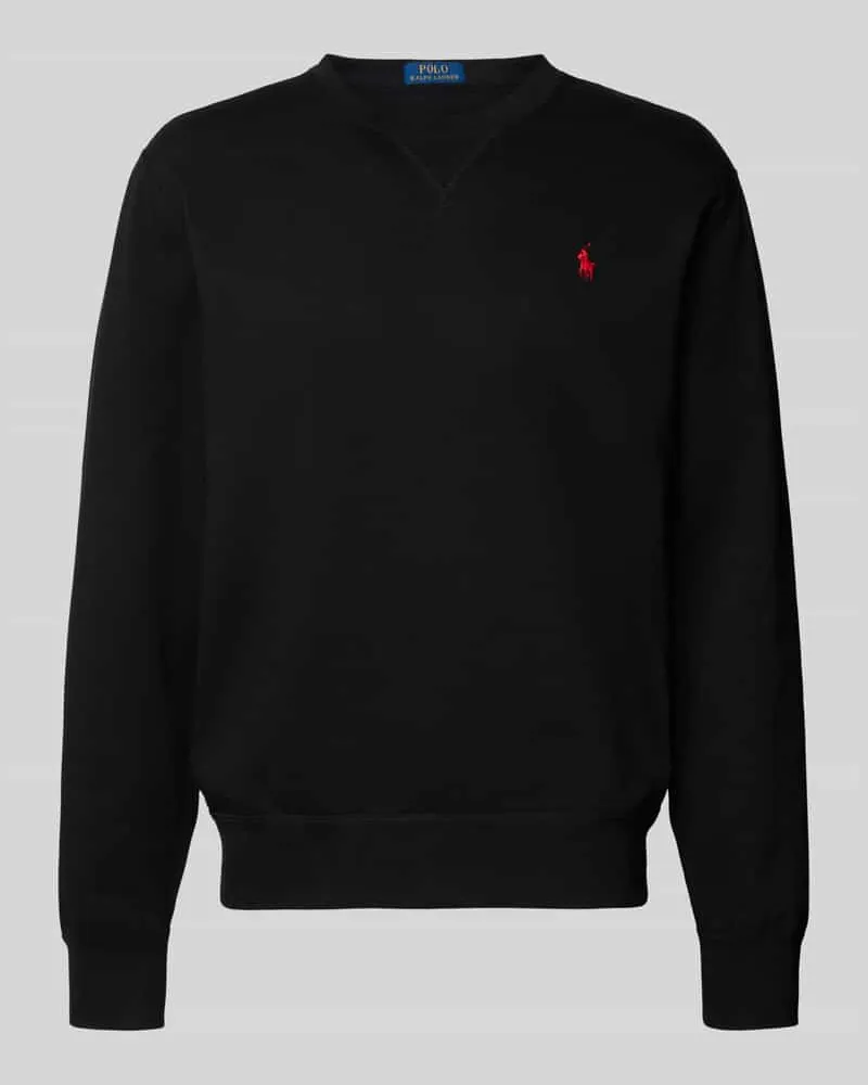 Ralph Lauren Sweatshirt mit Label-Stitching Black