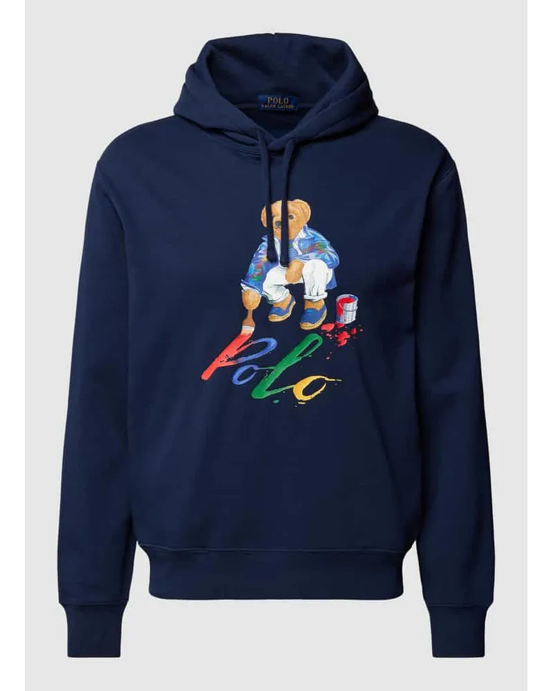 Ralph Lauren Hoodie mit Label-Motiv-Print Marine