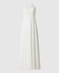 LUXUAR Brautkleid aus Spitze und Chiffon Offwhite