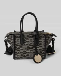 Emporio Armani Tote Bag mit Label-Anhänger Modell 'LA GIO Black