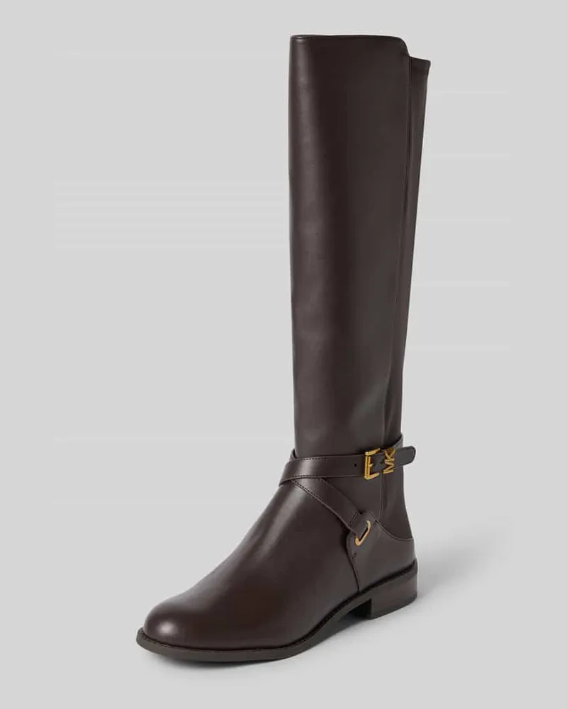 Michael Kors Stiefel mit Reißverschluss Modell 'RACHEL Dunkelbraun