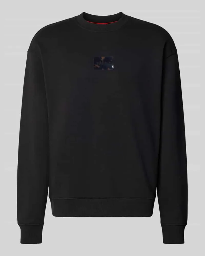 HUGO BOSS Regular Fit Sweatshirt aus reiner Baumwolle Modell 'DAYLO Black