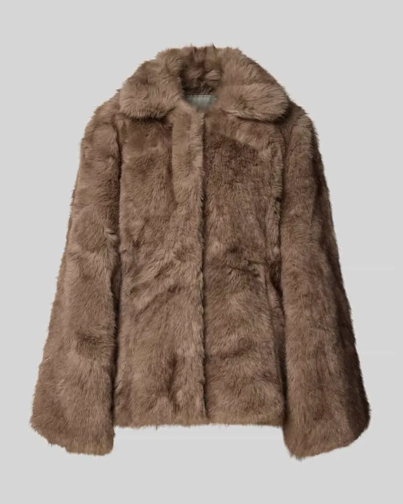 Neo Noir Regular Fit Jacke aus Kunstfell Modell 'Ariella Beige
