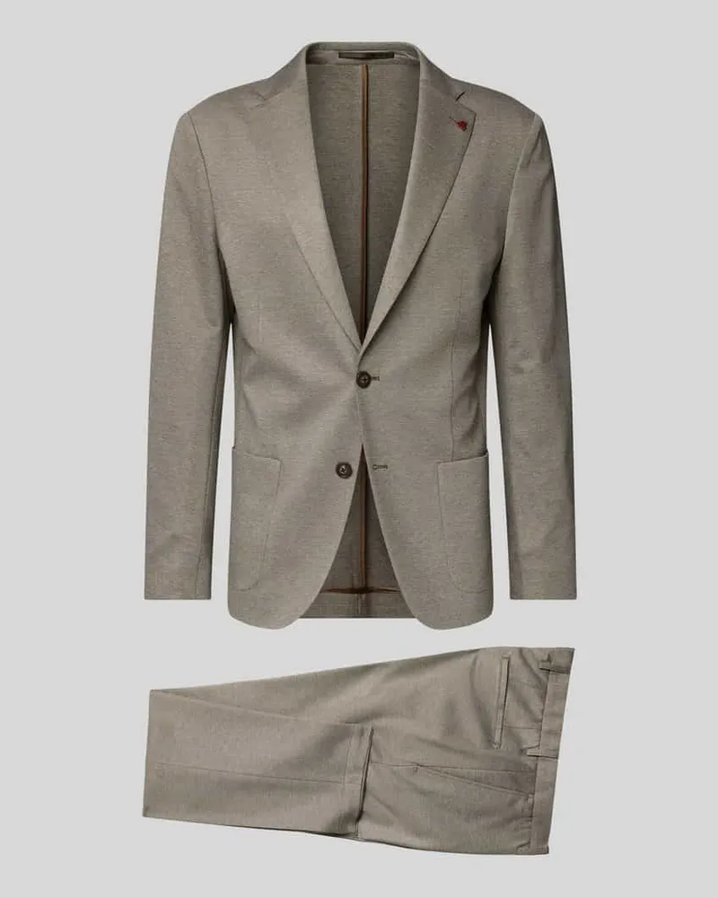 Roy Robson Slim Fit Anzug aus Viskose-Mix Beige