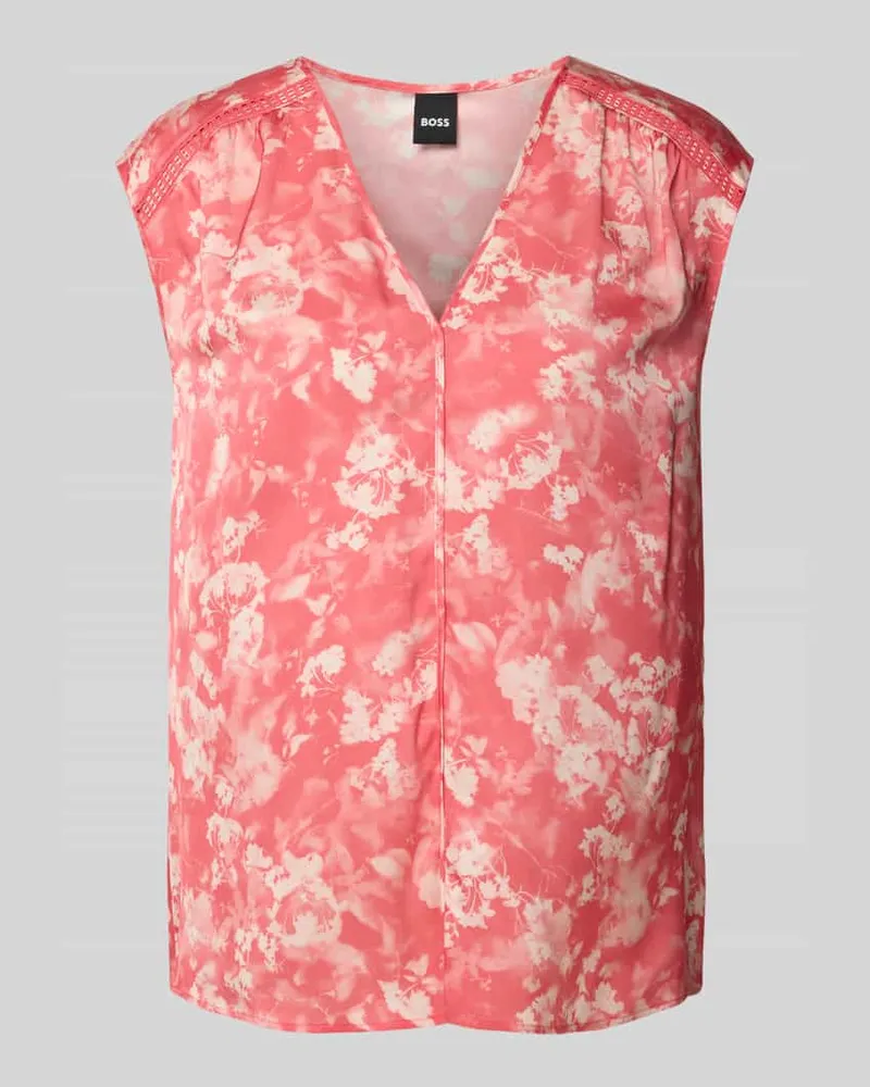 HUGO BOSS Blusentop aus Seiden-Mix Modell 'BINADI Pink