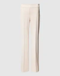 SEDUCTIVE  Flared Fit Bundfaltenhose aus Viskose-Mix Modell 'NANOU Offwhite