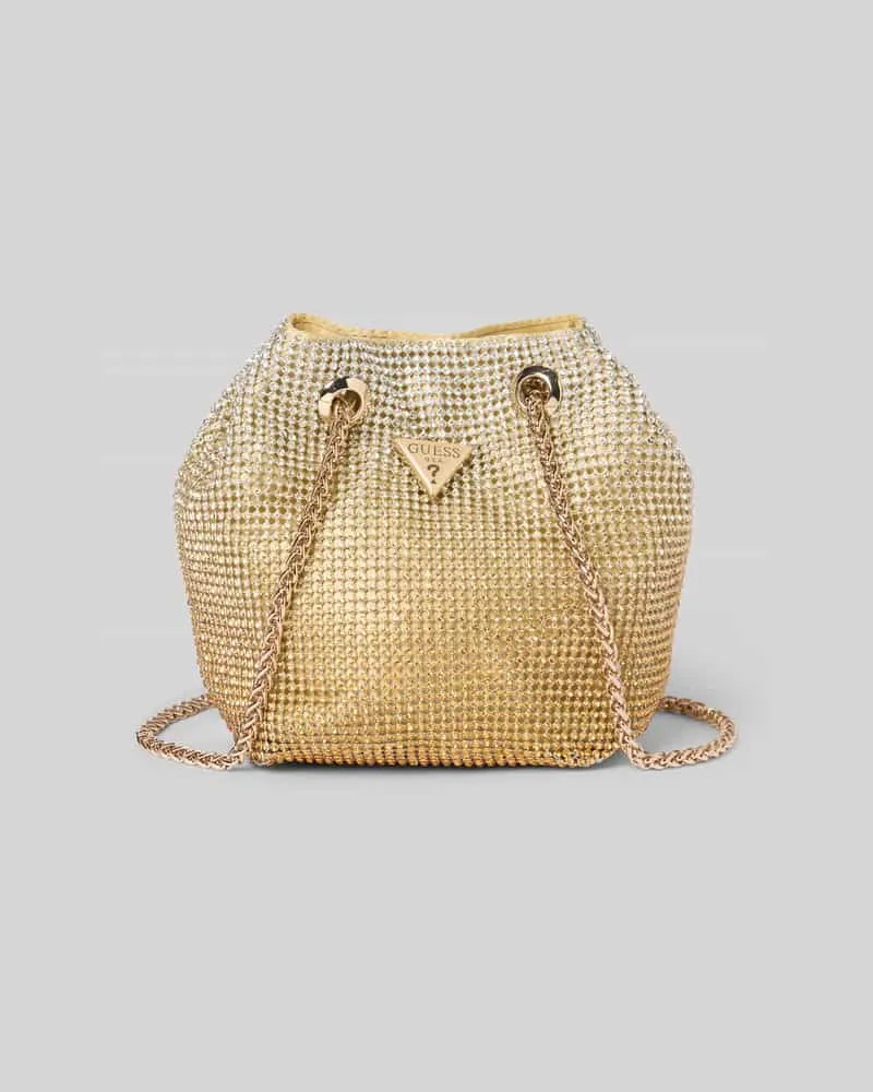 Guess Handtasche mit Strasssteinbesatz Modell 'ZALINA Gold