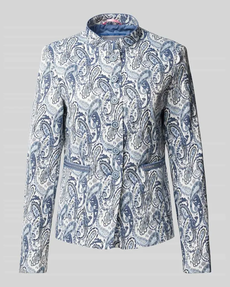 White Label Blazer mit Stehkragen Marine