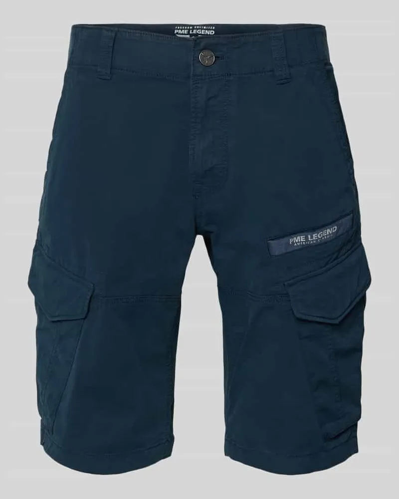 PME Legend Tapered Fit Cargo Bermudas mit Pattentaschen Modell 'Nordrop Marine