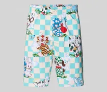 Shorts mit Allover-Motiv-Print