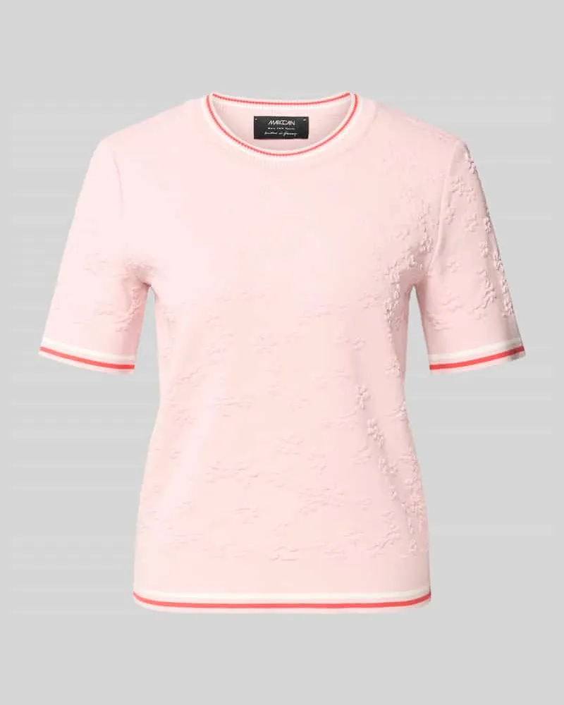 Marc Cain Regular Fit T-Shirt aus Viskose-Mix Rosa