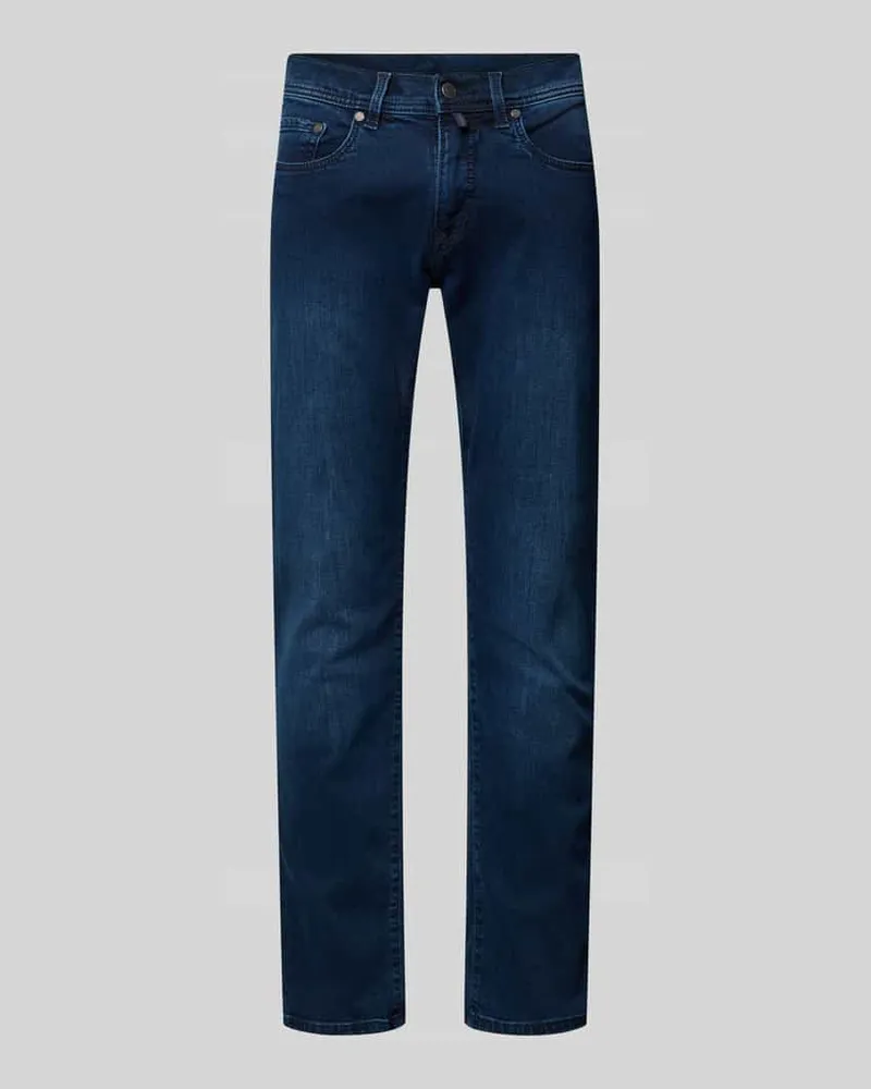 Pierre Cardin Tapered Fit Jeans im 5-Pocket-Design Modell 'Lyon Dunkelblau