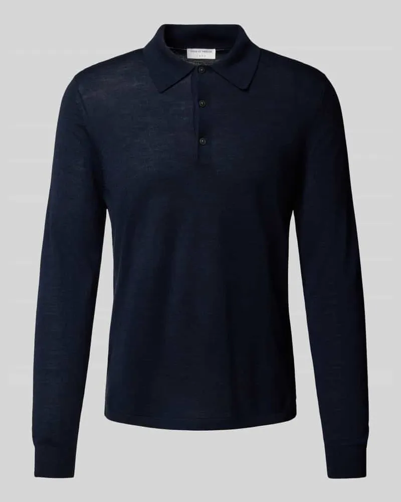 Tiger of Sweden Strickpullover mit Kentkragen Marine