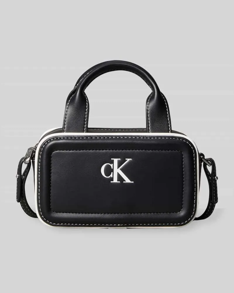 Calvin Klein Henkeltasche mit Logo-Print Modell 'BAULETTO Black