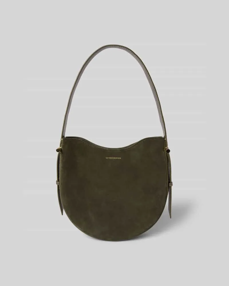 Victoria Beckham Shoulder Bag mit Logo-Detail Oliv